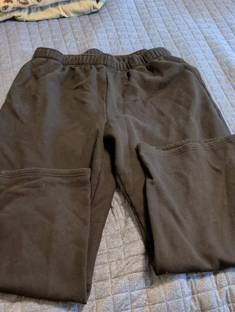 Premium Black Women's Straight Leg Jogger Sweatpants with Elastic Waist